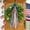 14in, variant on Faux Round Boxwood Wreath Wreath Front Door Spring Green Wreath Summer Greenery Hanging with Bow 18in