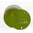thumbnail image 2 of Inkdotpot Pack Of 100 Real Gold Foil Paper Tags Let Love Sparkle Wedding Favor Hang Tags, 2 of 7