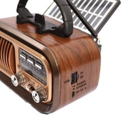 Portable Vintage Retro Bluetooth Speaker Radio, Portable Radio AM FM SW Bluetooth Speaker, Retro Radios Vintage Transistor with Best Sound - Brown