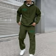 thumbnail image 2 of BOOMNY Mens Sweatsuits Letter Graphic Hoodies Baggy Sweatpants 2Pcs Gym Sweat Suits Running Jogging Fall Winter Athletic Tracksuit Outfits, 2 of 4