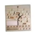 thumbnail image 2 of Nota musical de madera Rompecabezas Niños Rompecabezas Juguetes Suave Montessori Juguete de aprendizaje duradero Juguetes educativos portátiles para, 2 of 9