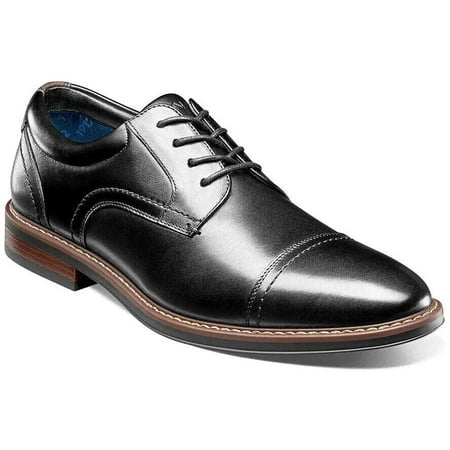

Nunn Bush Centro Flex Cap Toe Oxford Leather Shoes Dressy Black 84984-001