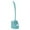 Blue, variant on Slim Compact Toilet Bowl Brush - Double-Sided Bristles - PP Material - Curved Handle - Hanging Hole - Bathroom Cleaning Tool