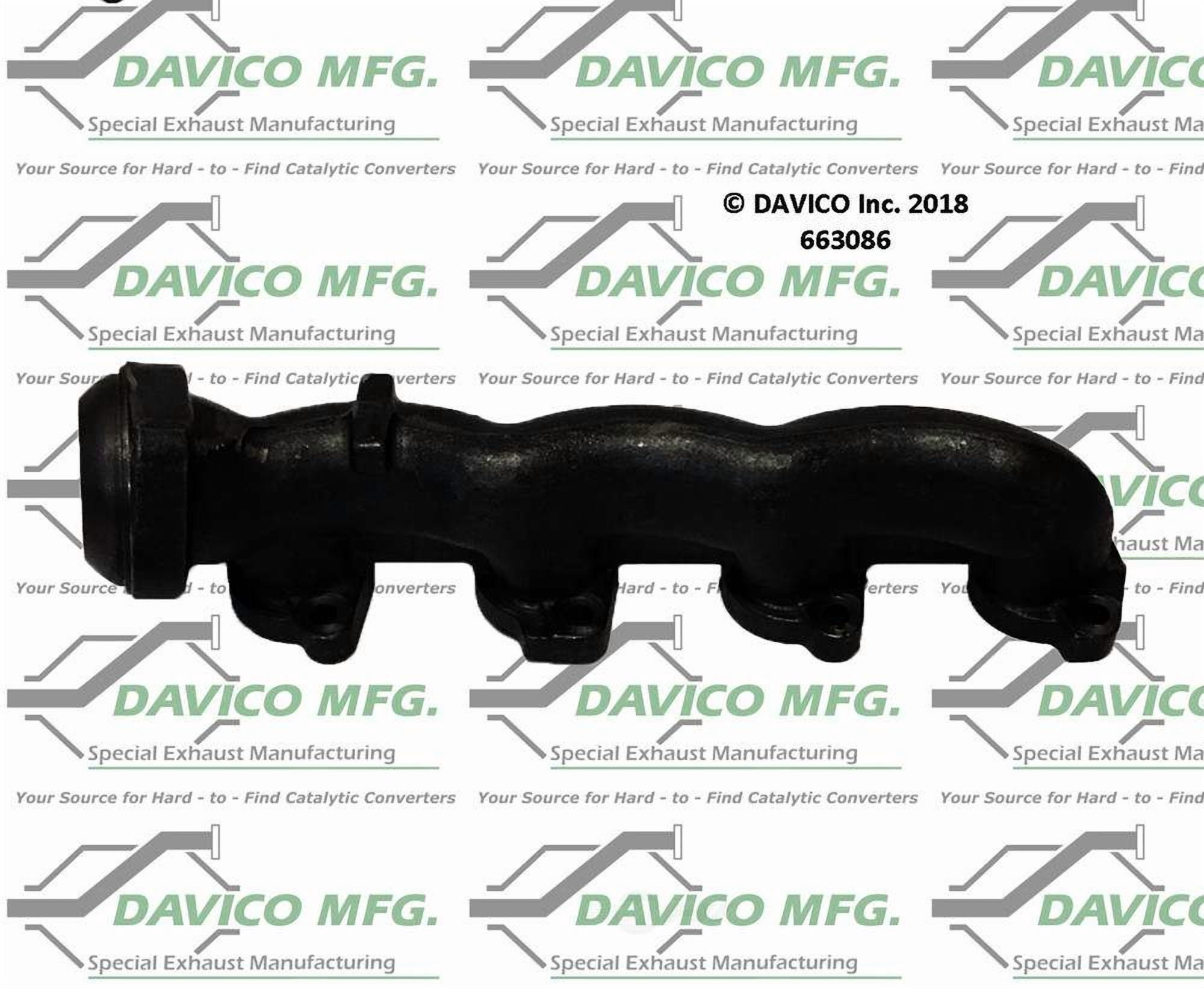 Davico Mfg 663086 Stand alone Exact-Fit exhaust manifold