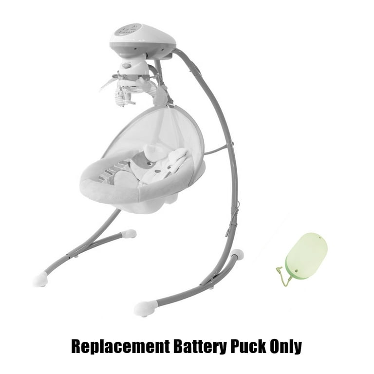 Replacement Part for Fisher Price Cradle n Swing Baby Soother Replacement Battery Puck for Battery Operated Swing Function White and Light Green