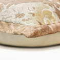 thumbnail image 2 of Decorative Gold & Beige 14"x14" (35x35 cm) Throw Pillow Covers, Velvet Damask, Victorian & Velvet Throw Pillows For Sofa, Damask Pattern Victorian Style - Agatha, 2 of 5