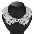 thumbnail image 2 of Collar de mujer desmontable con cuentas de perlas artificiales collar falso gargantilla collar decorativo, 2 of 4