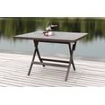thumbnail image 2 of SAFAVIEH Outdoor Collection Samana Square Folding Table, Brown, 2 of 6