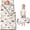 Tractor and Barns White Pattern, variant on Tractor and Trailers Cream Pattern Teens Toddler Nap Mat with Pillow, Sleeping Mat Bag for Preschool Daycare 50"x20"