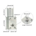 thumbnail image 2 of Uxcell DC 6V 150RPM Worm Geared Motor 6mm D Shaft High Torque Gear Box Reduction Electric Motor, 2 of 5