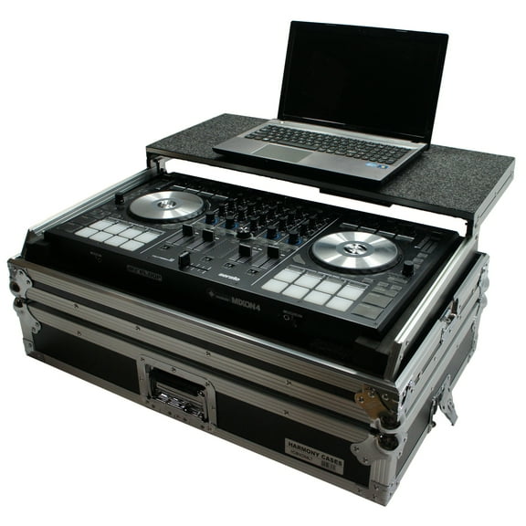 Harmony HCMIXON4LT Flight Glide Laptop Stand DJ Custom Case fo Reloop Mixon 4