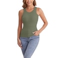thumbnail image 1 of Débardeurs & Camisoles pour Femmes en Liquidation Gilet en Polyester pour Femmes Gilet à Col Rond Couleur Unie Mode Décontractée, 1 of 9