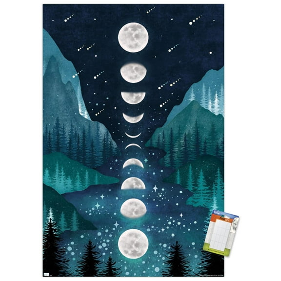 Episodic Drawing - River And Sky Wall Poster, 22.375" x 34"