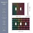 thumbnail image 2 of Yayeee Toggle Light Switch Wall Plate 2-Gang 4.56"x4.48" Decorative Outlet Cover, Pink Block Pattern, 2 of 7