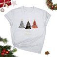 thumbnail image 2 of Fiudx Ofertas y Liquidaciones Blusa de Moda Informal con Cuello Redondo y Estampado Navideño para Mujer, 2 of 4