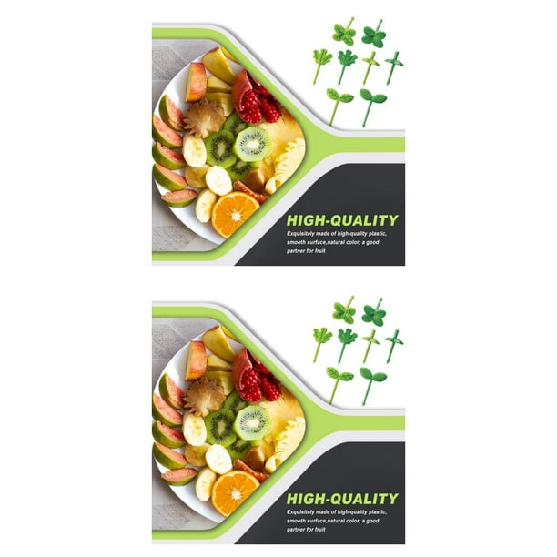 Tenedores de fruta 8 Uds Bewildely palillo comida plástico decoración caja de almuerzo 2piezas