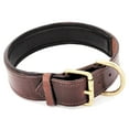 thumbnail image 6 of Genuine Real Leather Padded Dog Collar 1.5" Width Heavy Duty for Medium and Large Pet sz L (Neck 15" - 19"), 6 of 6