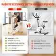thumbnail image 5 of 2-in-1 Exercise Bike with Desk for Height 4'7"-6'2", 264lbs Capacity&Mobile Storage Under Desk Bike Adjustable Height, 30dB Stationary Bikes for Leisure, Weight Loss, Rehabilitation,Office Workout, 5 of 11