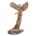 thumbnail image 2 of Resina Ángel Estatua de la redención estante de escritorio figurita decorativa escultura Iglesia Hada decoración artes de bienvenida regalo foto Pros - 33x22x22.8cm Los 33x22x228cm Sunnimix Estatua de la escultura del ángel, 2 of 8