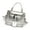 Silver, variant on Women Bag Trendy Shoulder Bag Korean Styles Handbag Purse Fashion Box Bag PU Leather Crossbody Bag Top Handle Bag