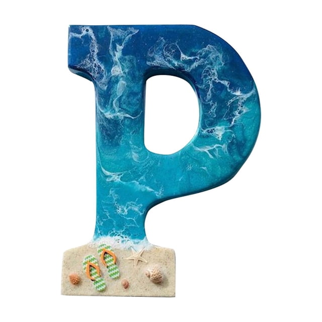 Clearance!Maojin Adorno colgante de pared con letras temáticas de playa acrílica,decoración de escritorio