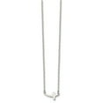 thumbnail image 3 of Chisel Stainless Steel Polished Sideways Cross on an 18 inch Cable Chain Necklace, 3 of 5