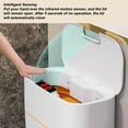 thumbnail image 6 of Nieyigj Smart Sensor Trash Can Wall Mounted IPX5 Waterproof Garbage Bin for Bathroom Bedroom Living Room 15L Capacity / 3.96 Gallons, Touchless Automatic Lid, 12.2 inches / 31 cm Height, 6 of 9