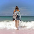 thumbnail image 6 of PHYHOO Flowers Sand Free Microfiber Beach Towel Lightweight Oversized Quick Dry for Kids &amp; Adults for Swimming, Pool, Camping, Yoga, Traveling Essentials 30x60in, 6 of 8