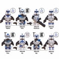 thumbnail image 1 of Set de 8 Mini Figuras de Star Wars – Legión 501 Dogma, Hardcase, Jesse, Kix, Rex, Tup, Bloques de Construcción DIY, Juguete de Ensamblaje para Niños, Regalos, 1 of 10