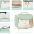 thumbnail image 5 of Portable Women's Clear Makeup Bag With Hook,Waterproof Travel Toiletry Bag,Bring Zipper Skincare Cosmetic Bag,Toiletries Organizer Tote Storage Bag, 5 of 7