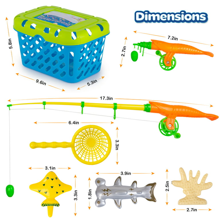 Britenway Magnetic Fishing Game 47 Pcs for Kids, Toys for Table