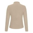 thumbnail image 5 of XuJwPNcy Women's Turtleneck Sweaters Cable Knit Long Sleeve Pullover Sweater Casual Solid Thermal Tops Fall, 5 of 6