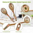 thumbnail image 5 of Pinzas para Ensalada Pakkawood de 25 cm: Juego de Utensilios para Servir Ensaladas, Pastas, Frutas y Utensilios de Cocina., 5 of 5