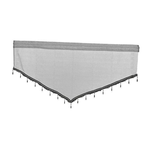 Cortinas de medio sombreado, fondos decorativos universales transpirables, cenefa de pantalla de ventana para oficina, hogar, vacaciones, cocina, baño Gris mayimx Cortina de ventana