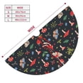 thumbnail image 3 of KLL 48" Christmas Tree Skirt Forest Flora and Insects Xmas Tree Skirts Mat for New Year Xmas Holiday Party Indoor Outdoor Home Decoration, 3 of 7