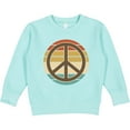 thumbnail image 2 of Inktastic Retro Peace Sign Sunset Toddler Sweatshirt, 2 of 4