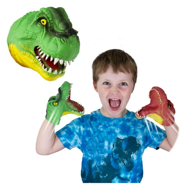 Snap Attack - T-Rex from Deluxebase. Hand Puppets for Kids. Jurassic ...