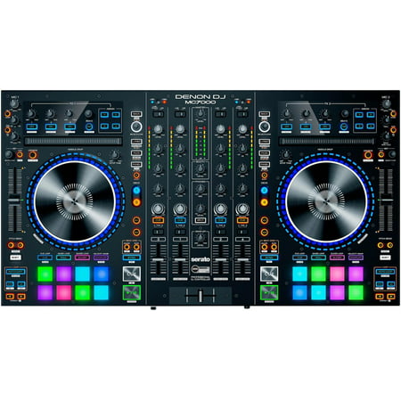 Denon DJ MC7000 | Premium 4-Channel DJ Controller & Mixer with Dual USB Audio Interfaces and full Serato DJ (Best 2 Channel Dj Mixer 2019)