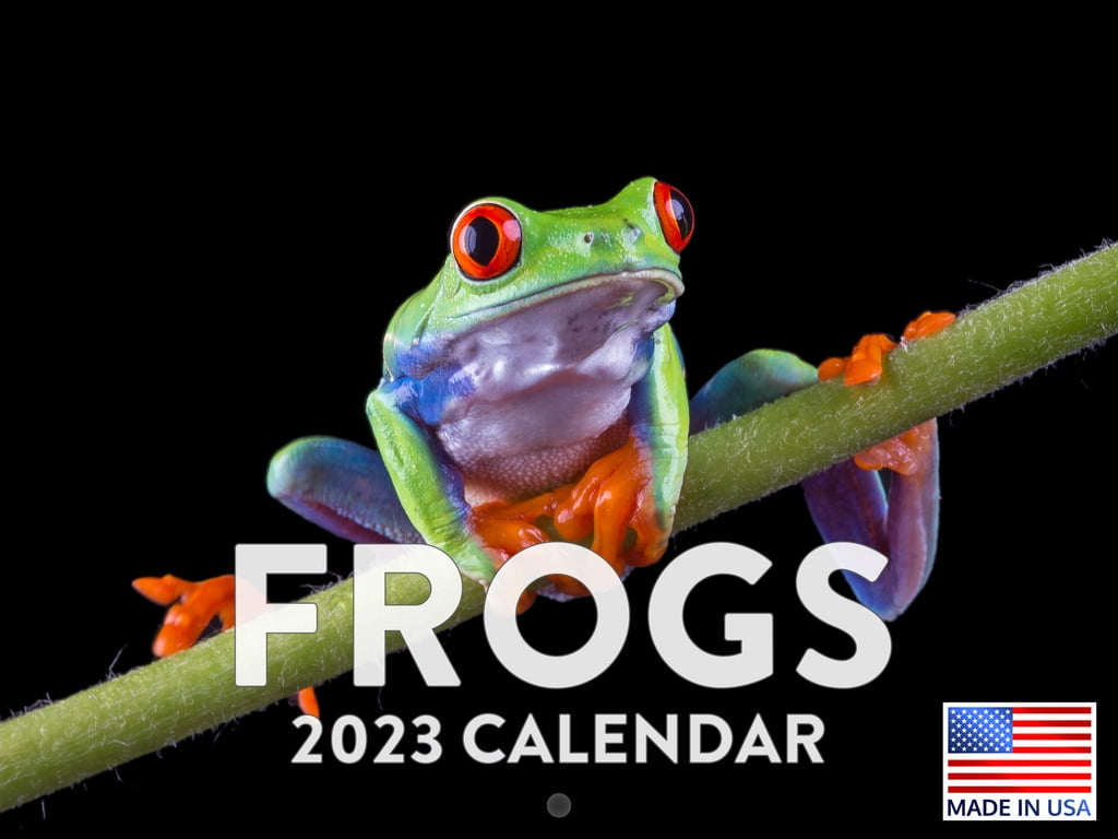 Frog Calendar 2023 Monthly Wall Hanging Calendars Cute Animal Nature