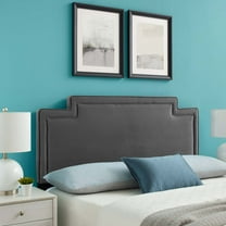 Modway Transfix Performance Velvet Full/Queen Headboard in Charcoal