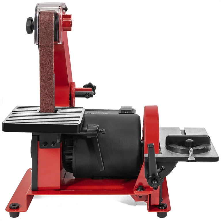 XtremepowerUS Belt and 5 inch Disc Sander 1 X 30 inch Disc Sander Polish Grinder Sanding Machine Work Station