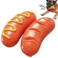 AaSFJEG Appreciation Gifts Pet Products Pet Sound Dog Toy Glue Teether Stick Hot Dog Sausage Dog