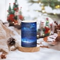 thumbnail image 5 of Flickering Flameless LED Candles set of 2 Battery Operated 18-Key Remotes Timer Halloween Fall Decor Bright Star in Sky D3''xH4''5'', 5 of 7