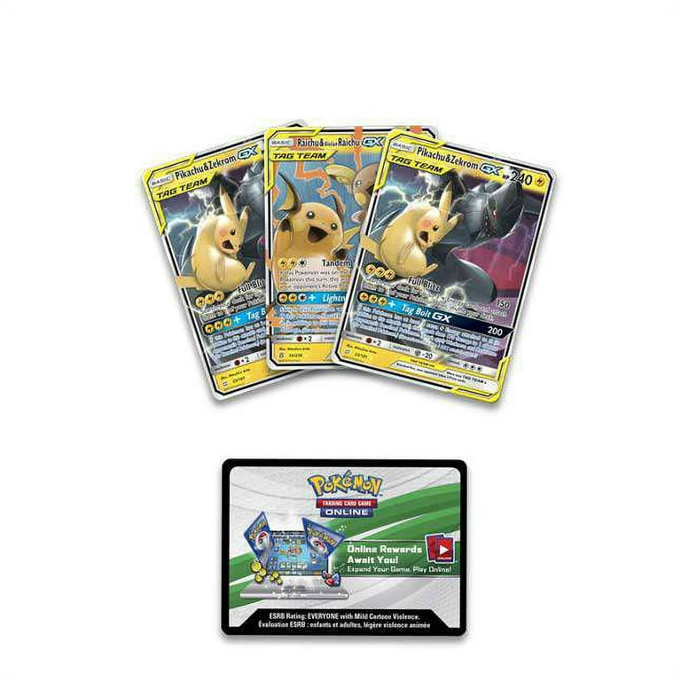 Pikachu Zekrom Set of 3 Cards Tag Team Card EX Card 