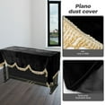 thumbnail image 3 of OULII 1Pack Black Velvet with Piano Keyboard Dust Cover for Electric Keys, 3 of 8