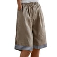 thumbnail image 1 of TaTaai Women Summer Casual Knee Length Shorts Daily Commute Wear Ladies Street Office Vacation Outings Soft Stretchy Non-See-Through Stylish Bottoms Gift, 1 of 4