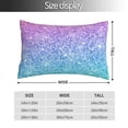 thumbnail image 4 of Kll Multicolor Glitter Pillow Covers Envelope Closure,Super Soft And Cozy Fuzzy Fleece Pillow Case Cover 14"X20", 4 of 9