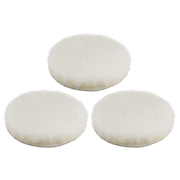 3 Paquete de almohadillas de pulido de lana de 6 pulgadas para automóviles
