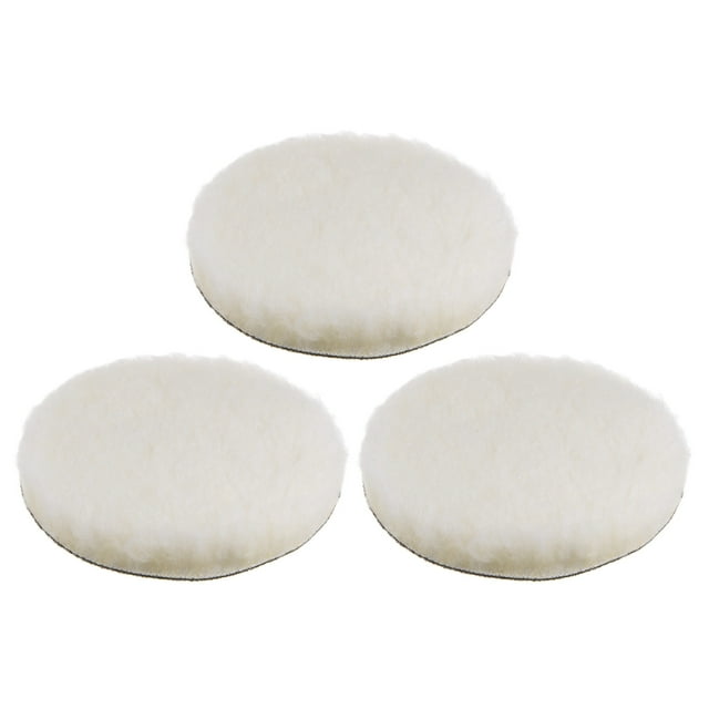 3 Paquete de almohadillas de pulido de lana de 6 pulgadas para automóviles