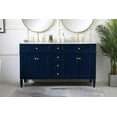 thumbnail image 5 of Elegant Lighting VF12560DWH Park Avenue 60" Free Standing Double Basin Vanity Set - White, 5 of 7